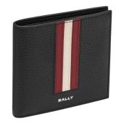 Horizontale Lint Portemonnee Bally , Black , Heren