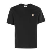 Fox Head Patch T-shirt Maison Kitsuné , Black , Heren