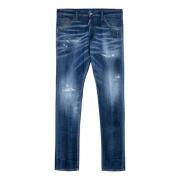 Slim Fit Denim Jeans Dsquared2 , Blue , Heren