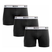 Heren Boxershorts 3-Pack Zwart Hugo Boss , Black , Heren