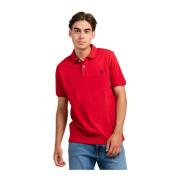 Heren Polo Shirt Rood Regular Fit U.s. Polo Assn. , Red , Heren