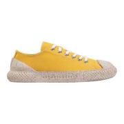 Gele Textiel Sneakers Kurk Zool Asportuguesas , Yellow , Dames