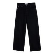 Regular Fit Denim Jeans Agolde , Black , Dames