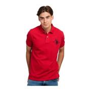 Heren Polo Shirt in Rood U.s. Polo Assn. , Red , Heren