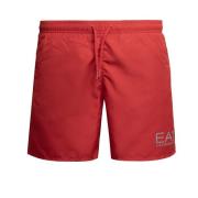 Heren Zwembroek Rood Emporio Armani EA7 , Red , Heren