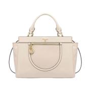 Ivoor Synthetische Dubbele Handtas Pollini , Beige , Dames