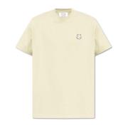 T-shirt met logo patch Maison Kitsuné , Green , Heren