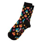 Flames Sock Socks Happy Socks , Multicolor , Unisex