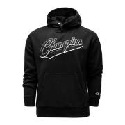 Heren hoodie met geborduurd logo Champion , Black , Heren