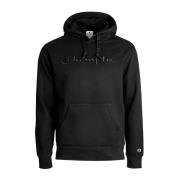 Heren hoodie met geborduurd logo Champion , Black , Heren