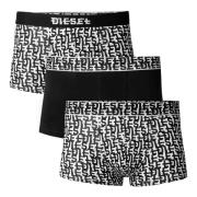 Heren Boxershorts Wit/Zwart Diesel , Multicolor , Heren