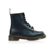 Navy Smooth Laarzen Dr. Martens , Blue , Dames