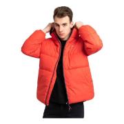 Heren Puffer Jas Rood Regular Fit Tommy Hilfiger , Red , Heren