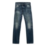 Slim Fit Denim Jeans Saint Laurent , Blue , Heren