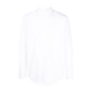 Edouard Logo Geborduurde Button Down Overhemd A.p.c. , White , Heren