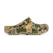 Gedrukte klassieke sandalen in camo-stijl Crocs , Multicolor , Heren