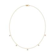 Elegante Grace Ketting met Cubic Zirkonia Julie Sandlau , Yellow , Dam...