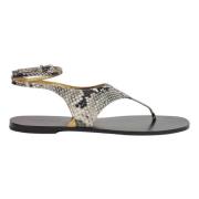 Lage Sandaal Amalfi Stijl Paris Texas , Gray , Dames