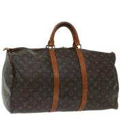 Pre-owned Canvas handbags Louis Vuitton Vintage , Brown , Dames