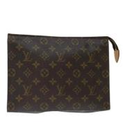 Pre-owned Canvas pouches Louis Vuitton Vintage , Brown , Dames