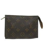 Pre-owned Canvas pouches Louis Vuitton Vintage , Brown , Dames