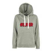 Dames hoodie winterstijl Sun68 , Gray , Dames