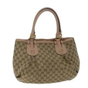 Pre-owned Canvas handbags Gucci Vintage , Beige , Dames