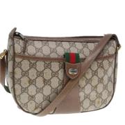 Pre-owned Leather gucci-bags Gucci Vintage , Beige , Dames