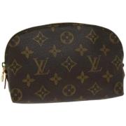 Pre-owned Canvas pouches Louis Vuitton Vintage , Brown , Dames