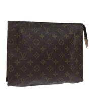 Pre-owned Canvas pouches Louis Vuitton Vintage , Brown , Dames