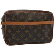 Pre-owned Canvas clutches Louis Vuitton Vintage , Brown , Dames