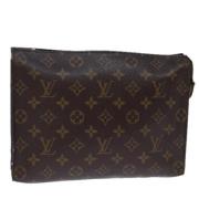 Pre-owned Canvas pouches Louis Vuitton Vintage , Brown , Dames