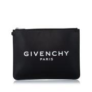 Pre-owned Leather clutches Givenchy Pre-owned , Black , Dames