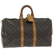 Pre-owned Canvas travel-bags Louis Vuitton Vintage , Brown , Dames