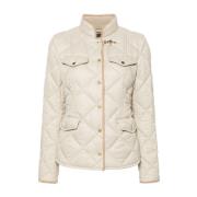 Diamantquilted Beige Jas Fay , Beige , Dames