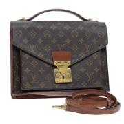 Pre-owned Canvas louis-vuitton-bags Louis Vuitton Vintage , Brown , Da...