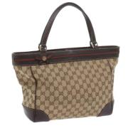 Pre-owned Canvas totes Gucci Vintage , Red , Dames