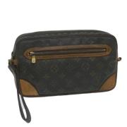 Pre-owned Canvas clutches Louis Vuitton Vintage , Brown , Dames