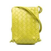 Pre-owned Leather crossbody-bags Bottega Veneta Vintage , Yellow , Dam...