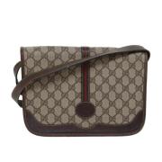 Pre-owned Leather gucci-bags Gucci Vintage , Beige , Dames