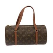 Pre-owned Canvas handbags Louis Vuitton Vintage , Brown , Dames