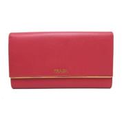 Pre-owned Fabric wallets Prada Vintage , Red , Dames