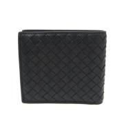 Pre-owned Leather wallets Bottega Veneta Vintage , Black , Dames