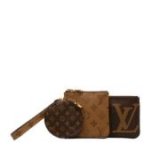 Pre-owned Canvas wallets Louis Vuitton Vintage , Brown , Dames