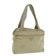 Pre-owned Nylon totes Prada Vintage , Beige , Dames