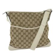 Pre-owned Canvas gucci-bags Gucci Vintage , Beige , Dames