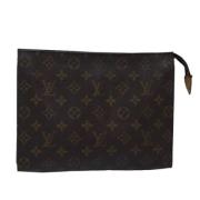 Pre-owned Canvas pouches Louis Vuitton Vintage , Brown , Dames