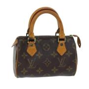 Pre-owned Canvas handbags Louis Vuitton Vintage , Brown , Dames