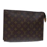 Pre-owned Canvas pouches Louis Vuitton Vintage , Brown , Dames