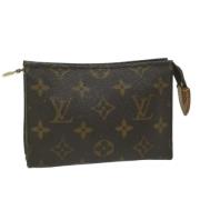 Pre-owned Canvas pouches Louis Vuitton Vintage , Brown , Dames